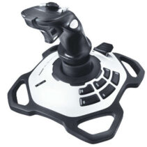 Logitech Extreme 3D Pro Joystick USB - 12 Botones Programables - Disparador Rapido - Ergonomico - Base Solida y Estable - Color Blanco/Negro