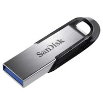 Sandisk Ultra Flair Memoria USB 3.0 256GB - Hasta 150MB/s de Transferencia - Diseño Metalico - Color Acero/Negro (Pendrive)