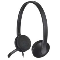 Logitech H340 Auriculares con Microfono USB - Microfono Plegable - Diadema Ajustable - Almohadillas Acolchadas - Cable de 1.80m - Color Negro