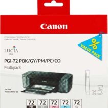 Canon PGI72 Pack de 5 Cartuchos de Tinta Originales - Negro Photo