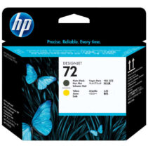 HP 72 Cabezal de Impresion Original - Negro Mate y Amarillo - C9384A