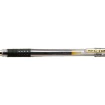 Pilot Boligrafo de Gel G1 Grip - Recargable - Grip de Goma - Punta de Bola 0.5mm - Trazo 0.3mm - Cuerpo Transparente - Color Negro