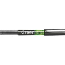 Pilot Boligrafo de Tinta Liquida Greenball - Recargable - Fabricado con Plastico Reciclado - Punta Media 0.7mm - Trazo 0.35mm - Color Negro