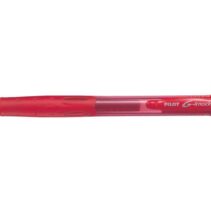 Pilot Boligrafo de Gel G-Knock - Recargable - Fabricado con Plastico Reciclado - Punta de Bola 0.7mm - Trazo 0.32mm - Color Rojo