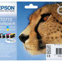 Epson T0715 Pack de 4 Cartuchos de Tinta Originales - C13T07154012