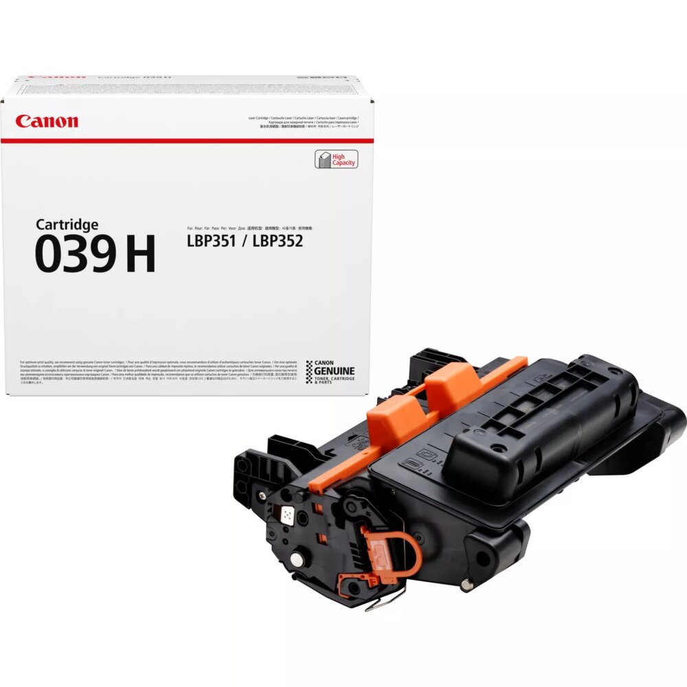 Canon 039H Negro Cartucho de Toner Original - 0288C001