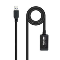 Nanocable Cable Prolongador con Amplificador USB-A 3.0 Macho a USB-A Hembra 10m