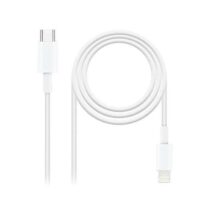 Nanocable Cable USB-C Macho a Lightning Macho 1m - Color Blanco