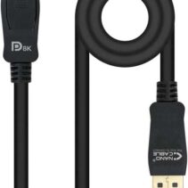 Nanocable Cable DisplayPort 1.4 Macho a DisplayPort 1.4 Macho 1m - Certificado VESA - Color Negro