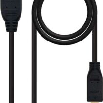 Nanocable Cable Micro HDMI v1.4 Macho a HDMI v1.4 Macho 0.80m - Alta Velocidad - Color Negro