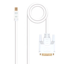 Nanocable Cable Conversor Mini DP Macho a DVI Macho 2m - Color Blanco