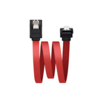 Nanocable Cable Datos SATA Acodado con Anclajes 0.50m - Color Rojo