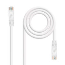 Nanocable Cable de Red Latiguillo RJ45 LSZH Cat.6a UTP AWG24 0.50m - Color Blanco