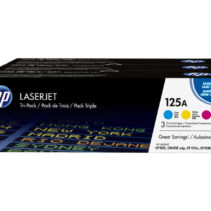 HP CB541A/CB542A/CB543A Pack de 3 Cartuchos de Toner Originales - 125A