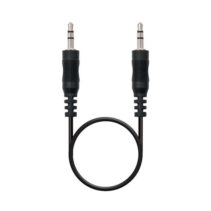 Nanocable Cable Audio Estereo Jack 3.5mm Macho a Jack 3.5mm Macho 0.30m - Color Negro