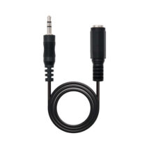 Nanocable Cable Audio Estereo Jack 3.5mm Macho a Jack 3.5mm Hembra 1.50m - Color Negro