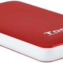 Tooq Carcasa Externa HDD/SDD 2.5" hasta 9.5mm SATA USB 3.0/3.1 Gen 1 - Sin Tornillos - Color Rojo/Blanco