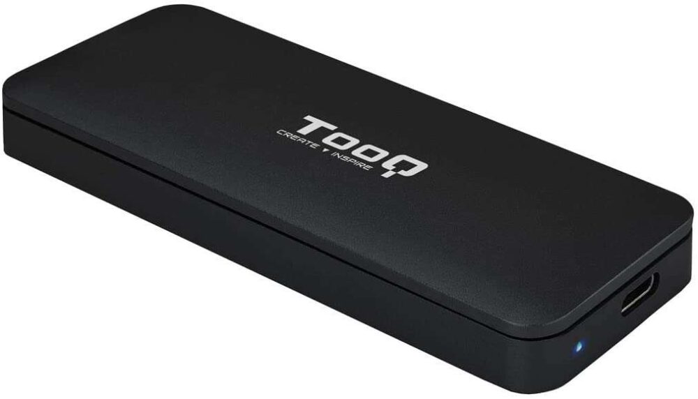 Tooq Carcasa Externa SSD M2 NVMe PCIe USB-C - Color Negro