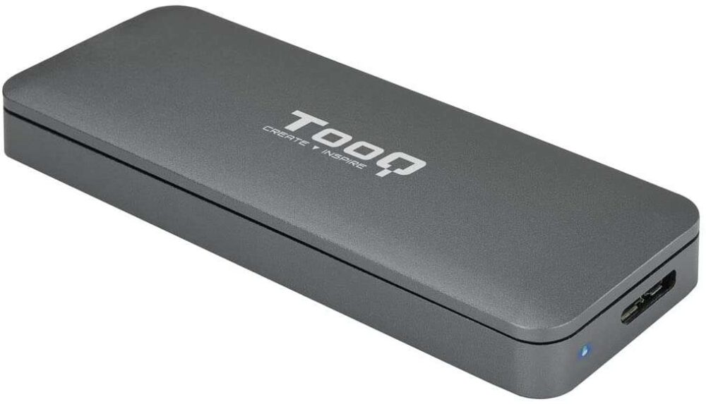 Tooq Carcasa Externa SSD M2 NGFF USB-C - Color Gris