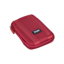 Tooq Estuche para Carcasa Externa 2.5" - Correa Interior de Fijacion - Cierre de Cremallera - Color Rojo