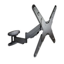 Tooq Soporte de Pared con Brazo Articulado para TV de 23"-55" - Giratorio e Inclinable - Piston de Gas - Peso Max 30kg - VESA 400x400mm - Color Negro