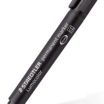 Staedtler Lumocolor 352 Rotulador Permanente - Punta Redonda - Trazo 2mm Aprox - Capuchon con Clip - Secado Rapido - Color Negro