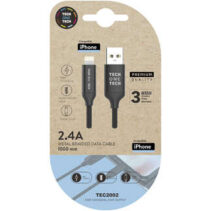 TechOneTech Cable USB-A Macho a Lightning Macho 1m - Recubierto de Nylon Trenzado