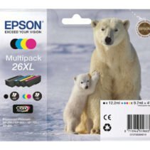 Epson T2636 (26XL) Pack de 4 Cartuchos de Tinta Originales - C13T26364010