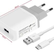 Leotec Cargador de Carga Rapida USB-A/USB-C 18W