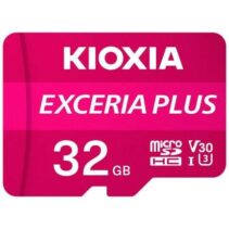 Kioxia Exceria Plus Tarjeta Micro SDHC 32GB UHS-I U3 V30 A1 Clase 10 con Adaptador