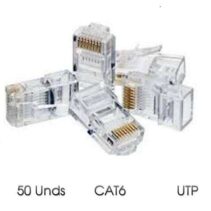 Cromad Conector para Cable de Red RJ45 Cat.6 UTP 8 50uds.