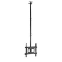 Cromad Soporte de Techo para TV de 32"-70" - Inclinable y Giratorio - Gestion de Cables - Peso Max 50kg - VESA 400x400mm