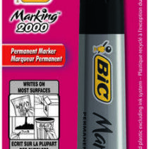 Bic Marking 2000 Ecolutions Rotulador Permanente - Tinta con Base de Alcohol - Ecologico - Secado Rapido - Color Negro