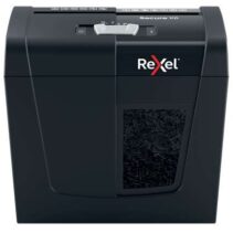 Rexel Secure X6 Destructora de Papel Manual Corte en Particulas - Nivel de Seguridad P-4 - Destruye hasta 6 Hojas - Capacidad de la Papelera 10L - Color Negro