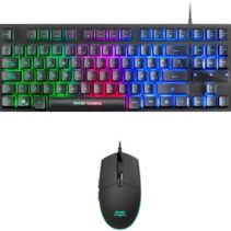 Mars Gaming Pack Teclado Formato TKL + Raton 3200dpi 6 Botones - Conectividad USB - Iluminacion RGB - Antighosting