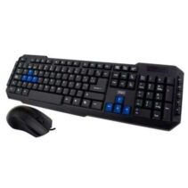 3Go Drile Pack USB Teclado Multimedia + Raton 3 Botones - Uso Ambidiestro