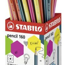 Stabilo Pencil 160 Expositor de 72 Lapices Hexagonales - Mina HB Robusta de 2.2mm - Diseño Moderno