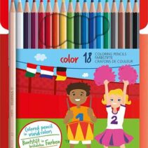 Stabilo Color Pack de 18 Lapices de Colores - Mina de 2.5mm - Ideal para el Colegio - Colores Surtidos