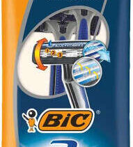 Bic Flex 3 Pack de 2 Maquinillas de Afeitar Desechables de 3 Hojas - Cabezal Pivotante - Tira Lubricante con Aloe Vera