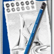 Staedtler Mars Lumograph 100 Pack de 12 Lapices de Grafito - Resistencia a la Rotura - Graduaciones Surtidas