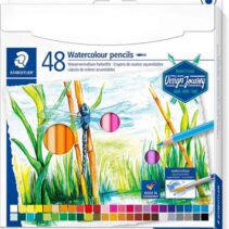 Staedtler 146 10C Pack de 48 Lapices de Colores Acuarelables - Resistentes a la Rotura - Colores Surtidos