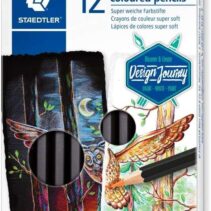 Staedtler Super Soft 149C Pack de 12 Lapices de Colores - Mina Extra Suave - Colores Surtidos