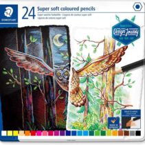 Staedtler Super Soft 149C Pack de 24 Lapices de Colores - Mina Extra Suave - Colores Surtidos