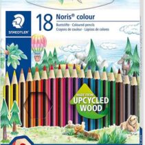 Staedtler Noris Colour 185 Pack de 18 Lapices Hexagonales de Colores - Resistencia a la Rotura - Colores Surtidos