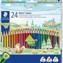 Staedtler Noris Colour 187 Pack de 24 Lapices Triangulares de Colores - Resistencia a la Rotura - Colores Surtidos