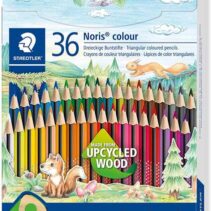 Staedtler Noris Colour 187 Pack de 36 Lapices Triangulares de Colores - Resistencia a la Rotura - Colores Surtidos