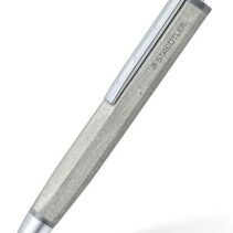 Staedtler Concrete Boligrafo de Bola Retractil Fabricado a Mano - Diseño Hexagonal - Cuerpo de Hormigon - Color Negro