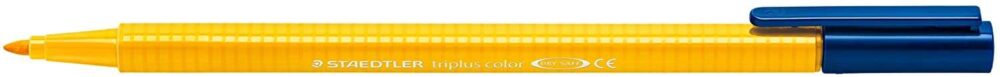 Staedtler Triplus Color 323 Rotulador de Punta Fina - Trazo 1mm Aprox - Tinta Base de Agua - Color Amarillo Intenso