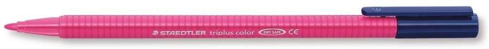 Staedtler Triplus Color 323 Rotulador de Punta Fina - Trazo 1mm Aprox - Tinta Base de Agua - Color Magenta