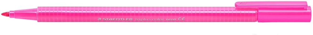 Staedtler Triplus Color 323 Rotulador de Punta Fina - Trazo 1mm Aprox - Tinta Base de Agua - Color Rosa Neon